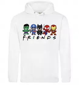 Женская толстовка (худи) Marvel friends Белый фото