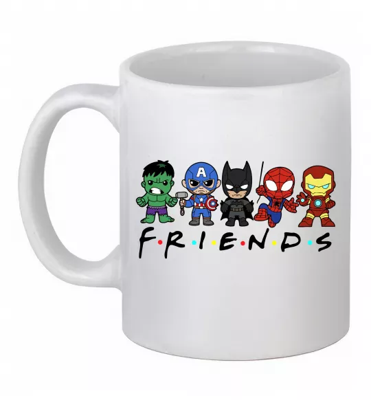 Чашка керамічна Marvel friends Білий фото