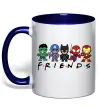 Чашка с цветной ручкой Marvel friends Глубокий темно-синий фото