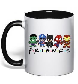 Чашка з кольоровою ручкою Marvel friends