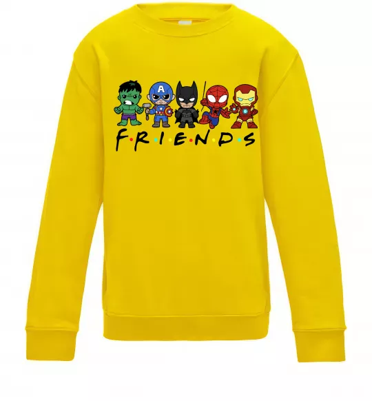 Дитячий світшот Marvel friends Сонячно жовтий фото