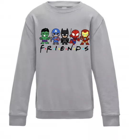 Дитячий світшот Marvel friends Сірий меланж фото