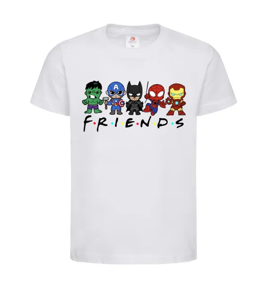 Детская футболка Marvel friends Белый фото