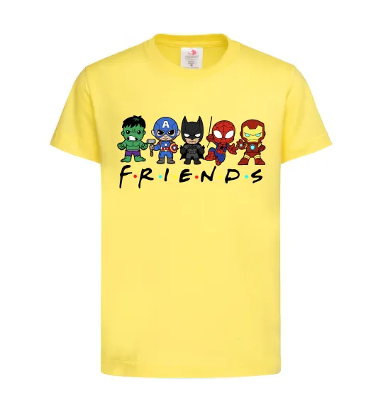 Детская футболка Marvel friends Лимонный фото