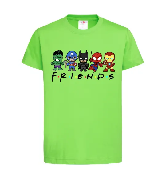 Детская футболка Marvel friends Лаймовый фото