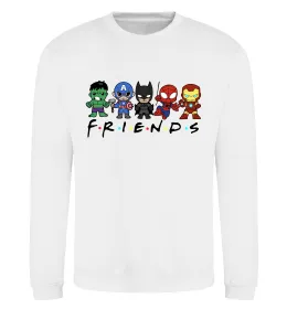Свитшот Marvel friends Белый фото