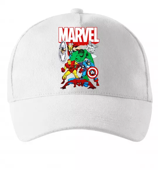 Кепка Marvel old comics Белый фото