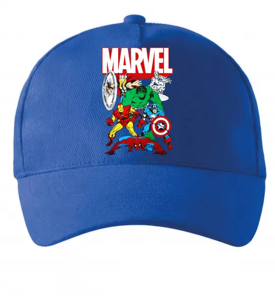 Кепка Marvel old comics Ярко-синий фото