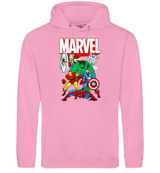 Женская толстовка (худи) Marvel old comics Розовый фото