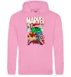 Женская толстовка (худи) Marvel old comics Розовый фото
