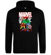 Женская толстовка (худи) Marvel old comics Черный фото