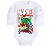Детский боди Marvel old comics Белый фото