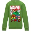Детский Свитшот Marvel old comics Лаймовый фото