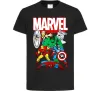 Детская футболка Marvel old comics Черный фото