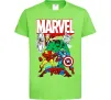 Детская футболка Marvel old comics Лаймовый фото