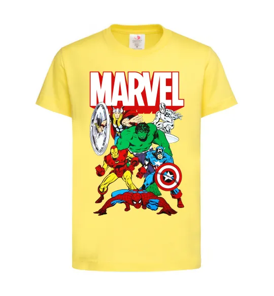 Детская футболка Marvel old comics Лимонный фото