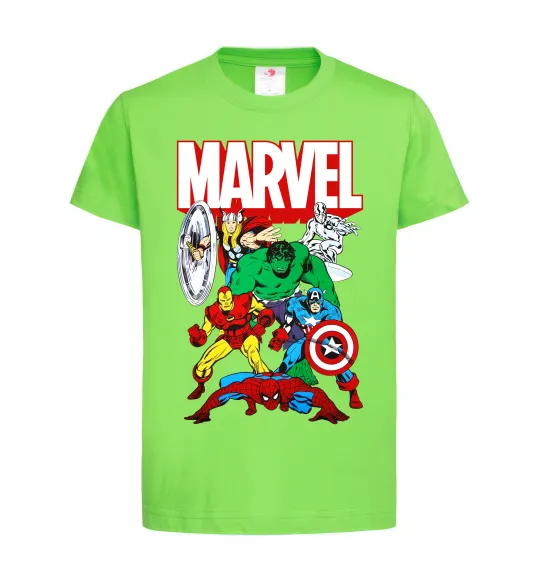 Детская футболка Marvel old comics Лаймовый фото
