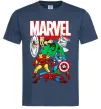 Мужская футболка Marvel old comics Темно-синий фото