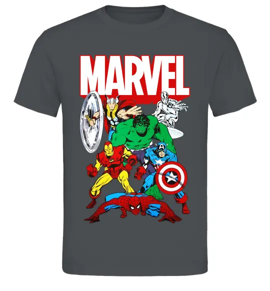 Мужская футболка Marvel old comics Графит фото
