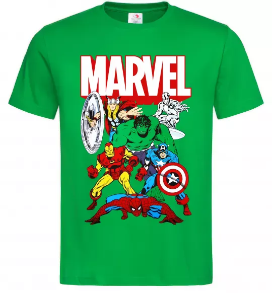 Мужская футболка Marvel old comics Зеленый фото