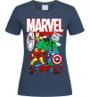 Женская футболка Marvel old comics Темно-синий фото