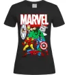 Женская футболка Marvel old comics Черный фото