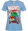 Женская футболка Marvel old comics Голубой фото