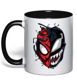 Чашка с цветной ручкой Spiderman Venom