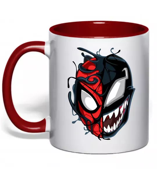 Чашка с цветной ручкой Spiderman Venom Красный фото