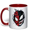 Чашка с цветной ручкой Spiderman Venom Красный фото