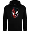 Мужская толстовка (худи) Spiderman Venom Черный фото