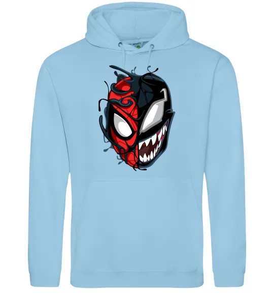 Мужская толстовка (худи) Spiderman Venom Голубой фото