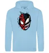 Мужская толстовка (худи) Spiderman Venom Голубой фото