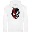 Женская толстовка (худи) Spiderman Venom Белый фото