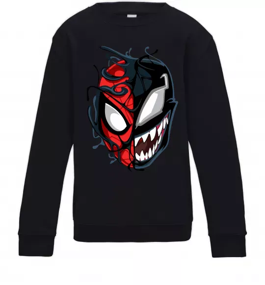 Детский Свитшот Spiderman Venom Черный фото