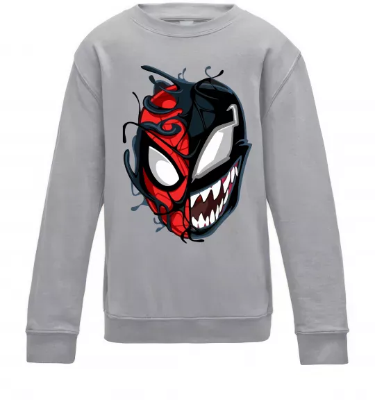 Детский Свитшот Spiderman Venom Серый меланж фото
