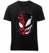 Чоловіча преміум футболка Spiderman Venom Чорний фото
