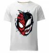 Чоловіча преміум футболка Spiderman Venom Білий фото