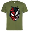 Мужская футболка Spiderman Venom Оливковый фото