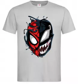 Мужская футболка Spiderman Venom Серый фото