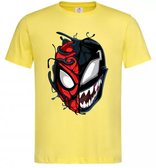Мужская футболка Spiderman Venom Лимонный фото