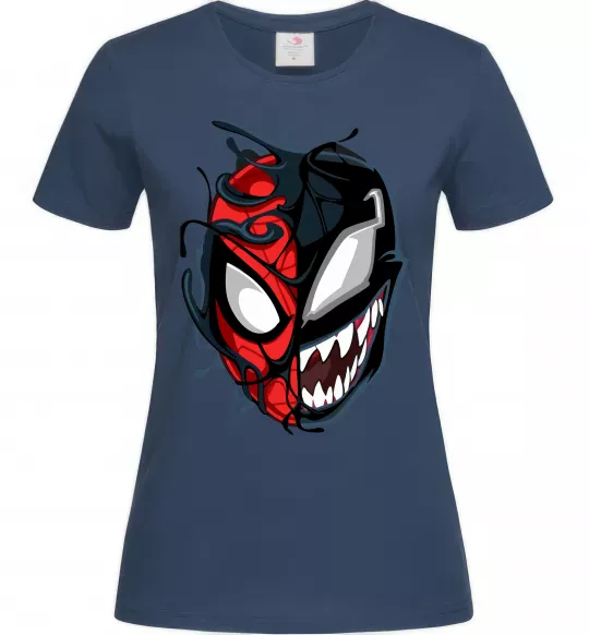 Женская футболка Spiderman Venom Темно-синий фото