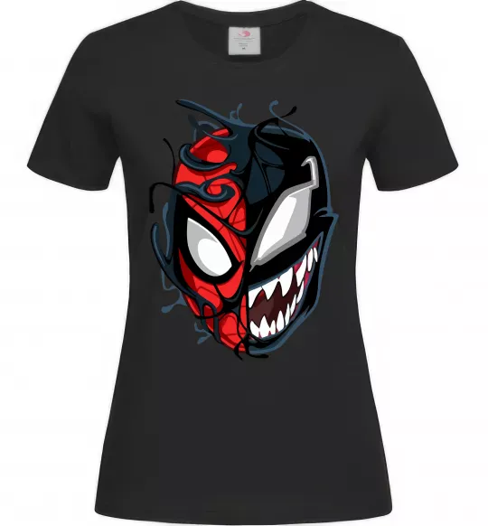 Женская футболка Spiderman Venom Черный фото
