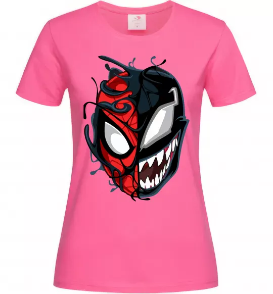 Женская футболка Spiderman Venom Ярко-розовый фото