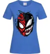 Женская футболка Spiderman Venom Ярко-синий фото