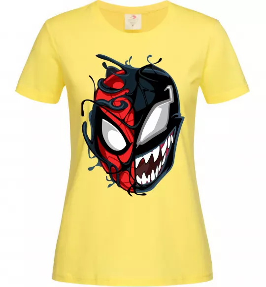 Женская футболка Spiderman Venom Лимонный фото