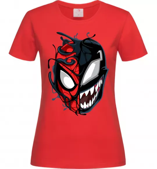 Женская футболка Spiderman Venom Красный фото