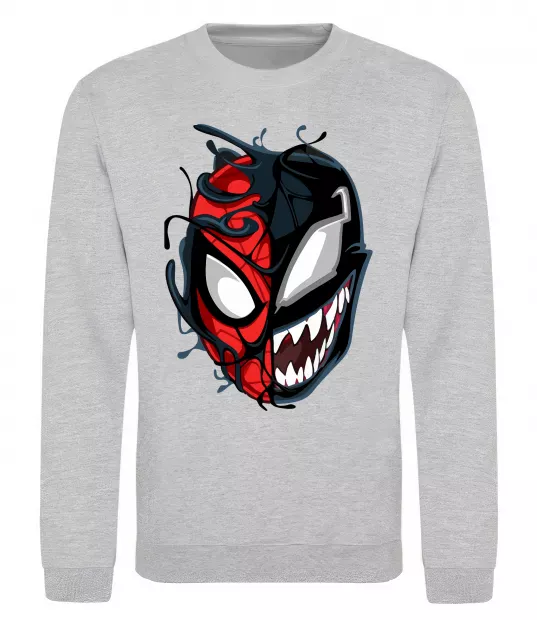 Світшот Spiderman Venom Сірий меланж фото