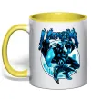 Чашка с цветной ручкой Venom Marvel comics Солнечно желтый фото