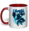 Чашка с цветной ручкой Venom Marvel comics Красный фото